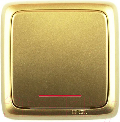 Выключатель Hegel ВА10-114-07 (золото)