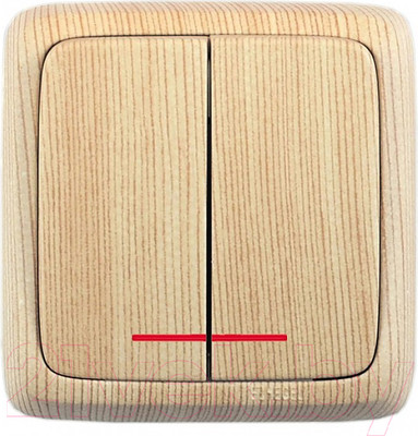 Выключатель Hegel ВА10-154-02 (сосна)