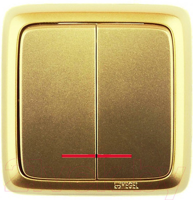 Выключатель Hegel ВА16-154-07 (золото)