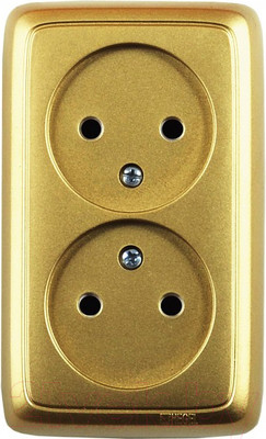 Розетка Hegel РА16-143-07 (золото)