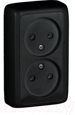 Розетка Hegel РА16-143-08 (черный)