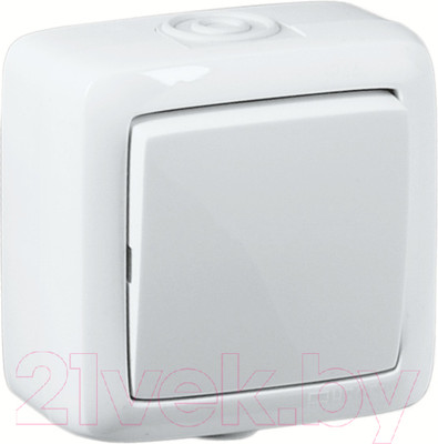 Выключатель Hegel Alfa ВА10-211 (белый)