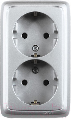 Розетка Hegel РА16-153-06 (серебристый)