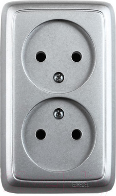 Розетка Hegel РА16-143-06 (серебристый)