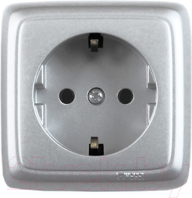 Розетка Hegel РА16-113-06 (серебристый)