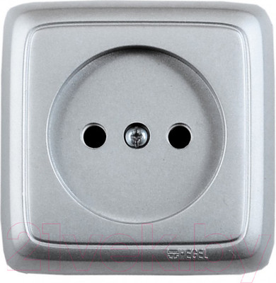 Розетка Hegel РА16-103-06 (серебристый)
