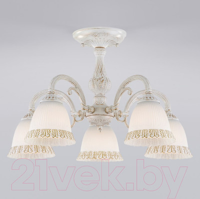 Люстра Евросвет Campina 60107/5 (белый с золотом)