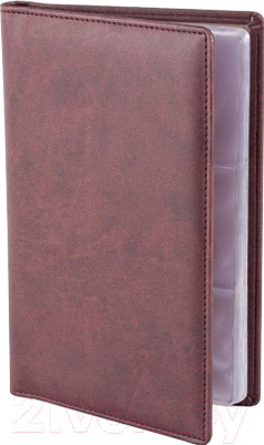 Визитница Brunnen Софт 642 38-29 (бордовый)