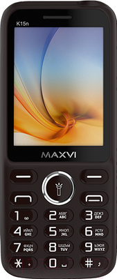 Мобильный телефон Maxvi K15n (коричневый)