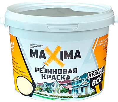 Краска MaXima резиновая №111 Уголь (2.5кг)