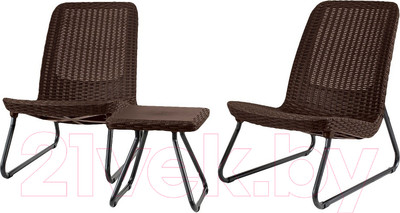Комплект садовой мебели Keter Rio Patio Set / 211426 (коричневый)