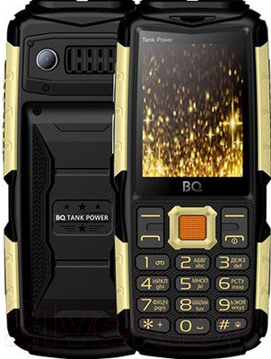 Мобильный телефон BQ Tank Power BQ-2430 (черный/золото)