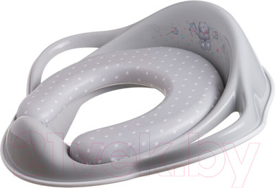 Детская накладка на унитаз Maltex Мишка / 6167 (серый/белый)