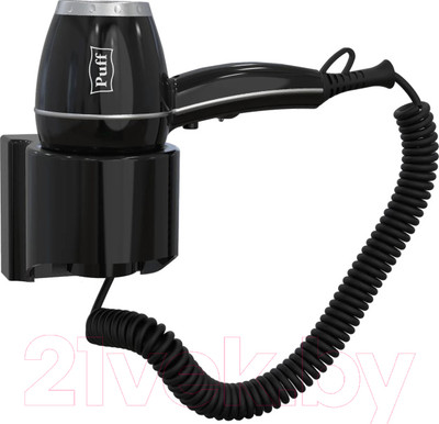 Фен настенный Puff 1800Bl (черный)