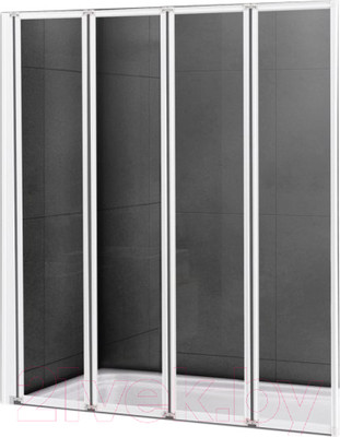 Стеклянная шторка для ванны Cezares RELAX-V-4-90/140-C-Bi