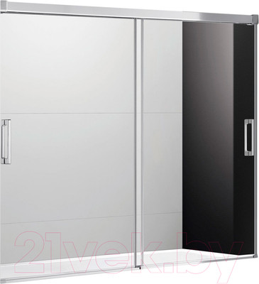 Стеклянная шторка для ванны Cezares TANDEM-SOFT-VF-2-170/145-C-Cr-IV