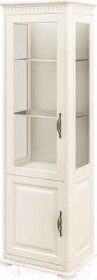 Шкаф с витриной Мебель-Неман Марсель МН-126-11(1) (кремовый)