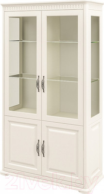 Шкаф с витриной Мебель-Неман Марсель МН-126-19(1) (кремовый)