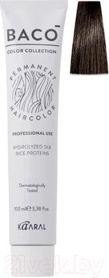 Крем-краска для волос Kaaral Baco 5.10 (светлый пепельный каштан)