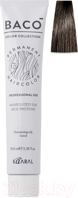 Крем-краска для волос Kaaral Baco 7.00 (блондин интенсивный)
