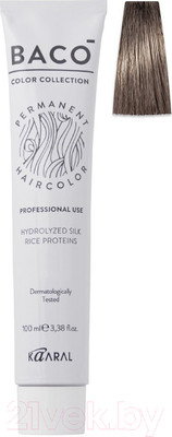 Крем-краска для волос Kaaral Baco 8.32 (светлый золотисто-фиолетовый блондин)