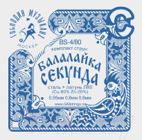 Струны для балалайки Господин Музыкант BS4/80
