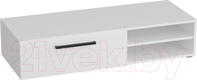 Тумба Мебельград Кёльн 1220 низкая (белый аляска/белый глянец)