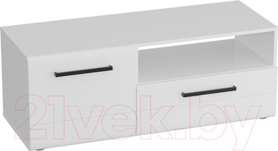 Тумба Мебельград Кёльн 1220 высокая (белый аляска/белый глянец)