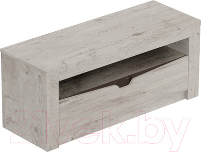 Тумба Мебельград Соренто TV с ящиком (дуб бонифаций/кофе структурный матовый)