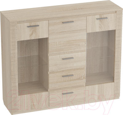 Тумба Мебельград Элана с баром (дуб сонома)