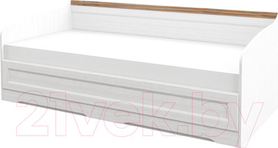 Кровать-тахта Мебель-Неман Тиволи МН-035-32 (белый структурный/дуб стирлинг)