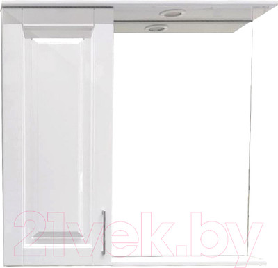 Шкаф с зеркалом для ванной Garda Alba-3/L (85) (подвесной)