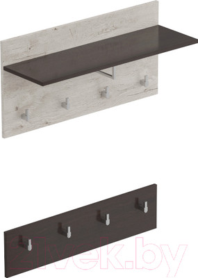 Вешалка для одежды Мебельград Соренто (дуб бонифаций/кофе структурный матовый)