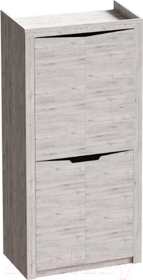 Шкаф Мебельград Соренто 2-х дверный 106.5x54.5x220 (дуб бонифаций/кофе структурный матовый)