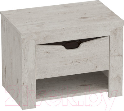 Прикроватная тумба Мебельград Соренто с ящиком (дуб бонифаций/кофе структурный матовый)