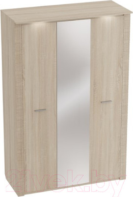 Шкаф Мебельград Элана 3-х дверный 143x64.5x218.5 (дуб сонома)