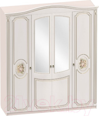 Шкаф Мебельград Верона 4-х дверный 190x58x230 (капучино/кофе)