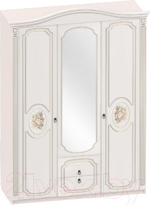 Шкаф Мебельград Верона 3-х дверный 152x58x230 (капучино/кофе)