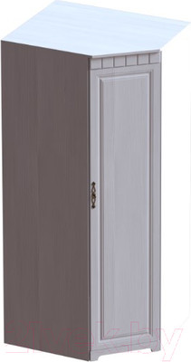 Шкаф Мебельград Прованс угловой 91x91x197 (бодега белая/платина премиум)