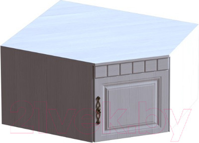 Антресоль Мебельград Прованс угловой (бодега белая/патина премиум)