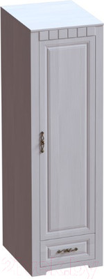 Шкаф Мебельград Прованс платяной 60.2x59x197 (бодега белая/платина премиум)