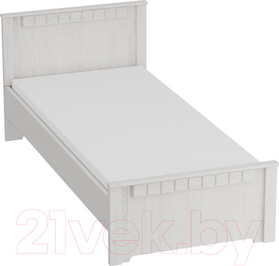 Каркас кровати Мебельград Прованс 900 в спальню 90x200 (бодега белая/патина премиум)