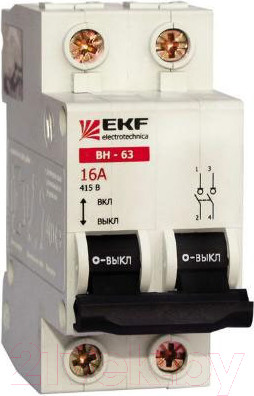 Выключатель нагрузки EKF ВН-100 2р 100А / sl100-2