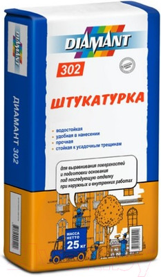 Штукатурка выравнивающая Diamant 302 (25кг)