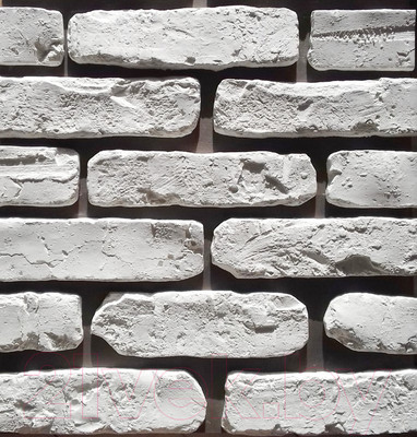 Декоративный камень гипсовый Polinka Старый замок 1000 (белый)