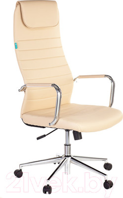 Кресло офисное Бюрократ KB-9N/Eco/OR-12 (светло-бежевый/хром)