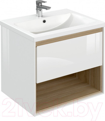 Тумба с умывальником Cersanit Louna 60 (белый)