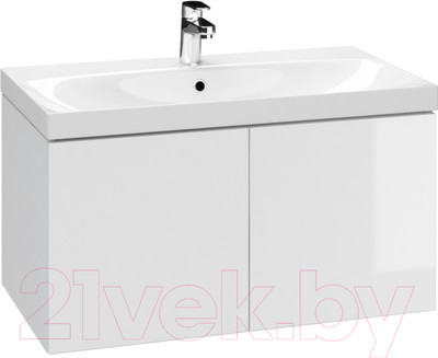 Тумба с умывальником Cersanit Colour 80 (белый)