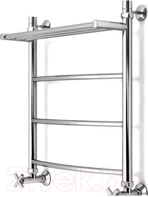 Полотенцесушитель водяной GRANULA Классик 50x60 с полкой (нижнее подключение)