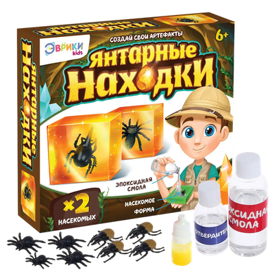 Набор для опытов Эврики Янтарные находки / 3870166